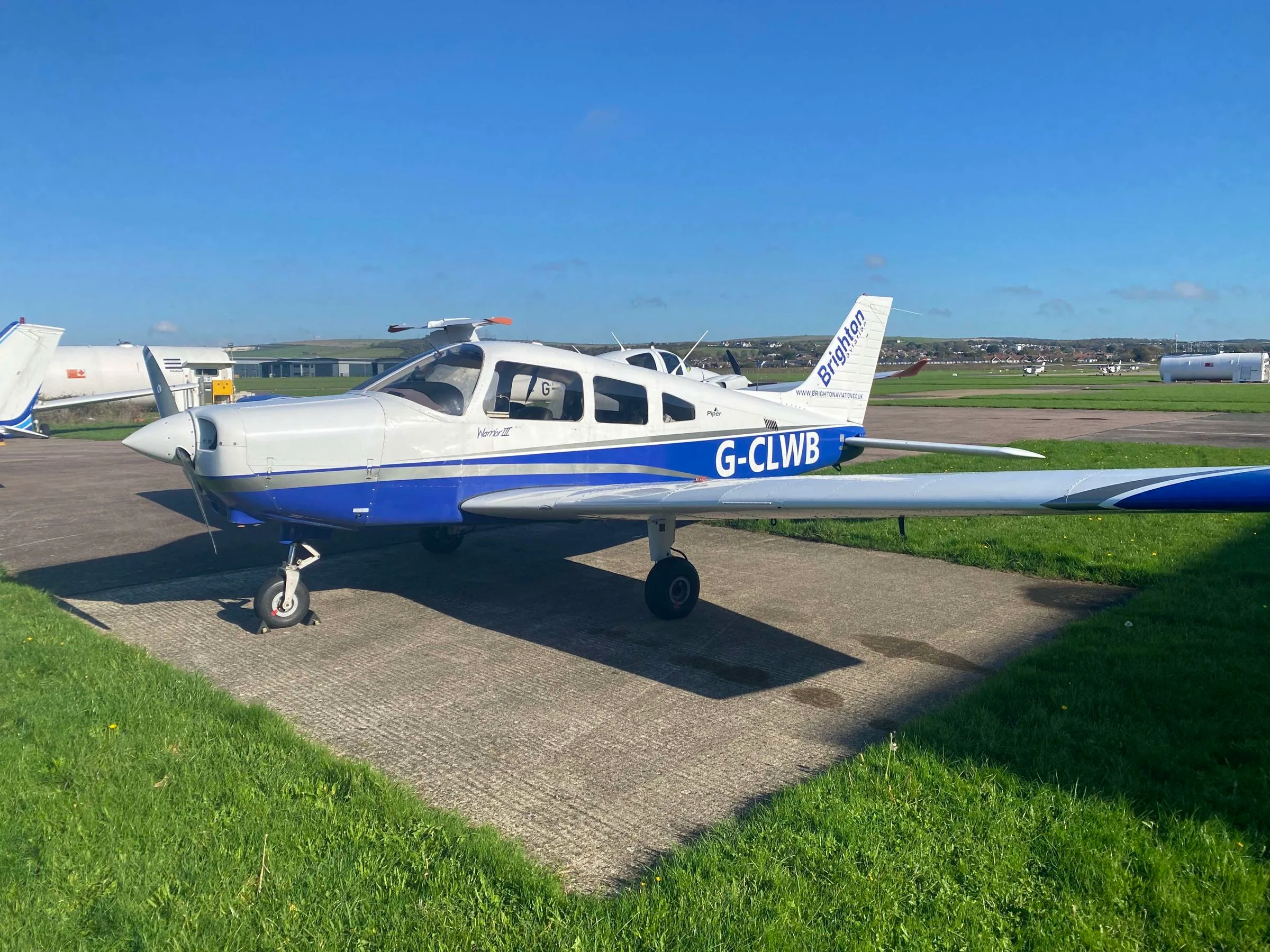 Exterior view of a 2010 Piper PA-28-161 Warrior III.