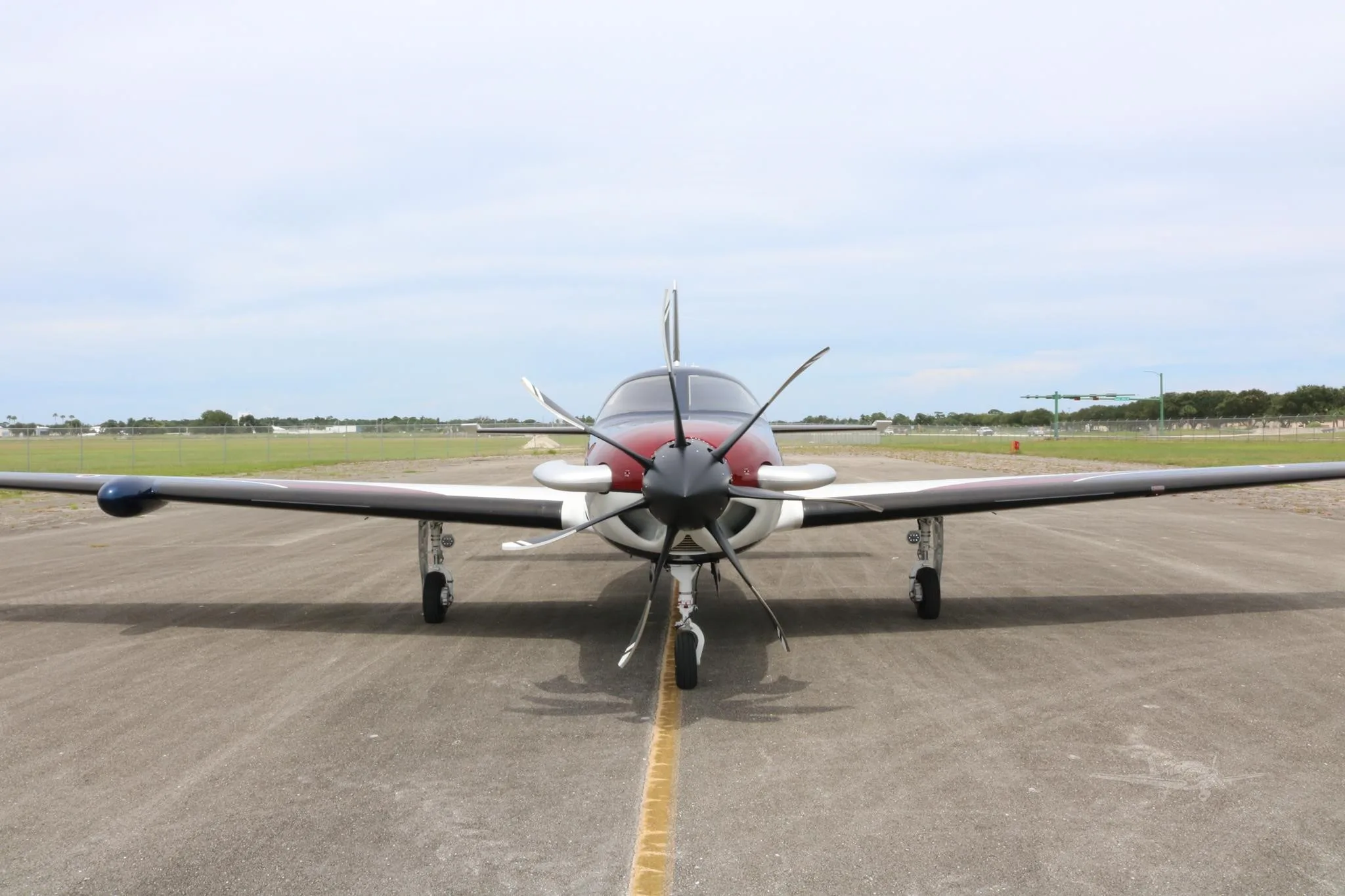 Exterior view of a 2026 PIPER M700, N250FY.