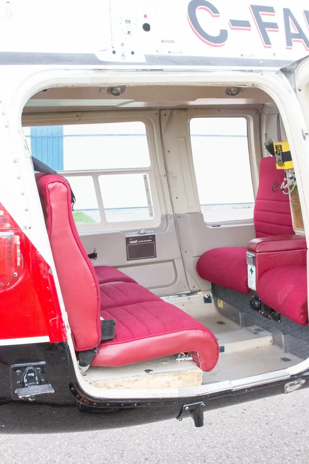 Cabin interior of a 1981 Bell Longranger.