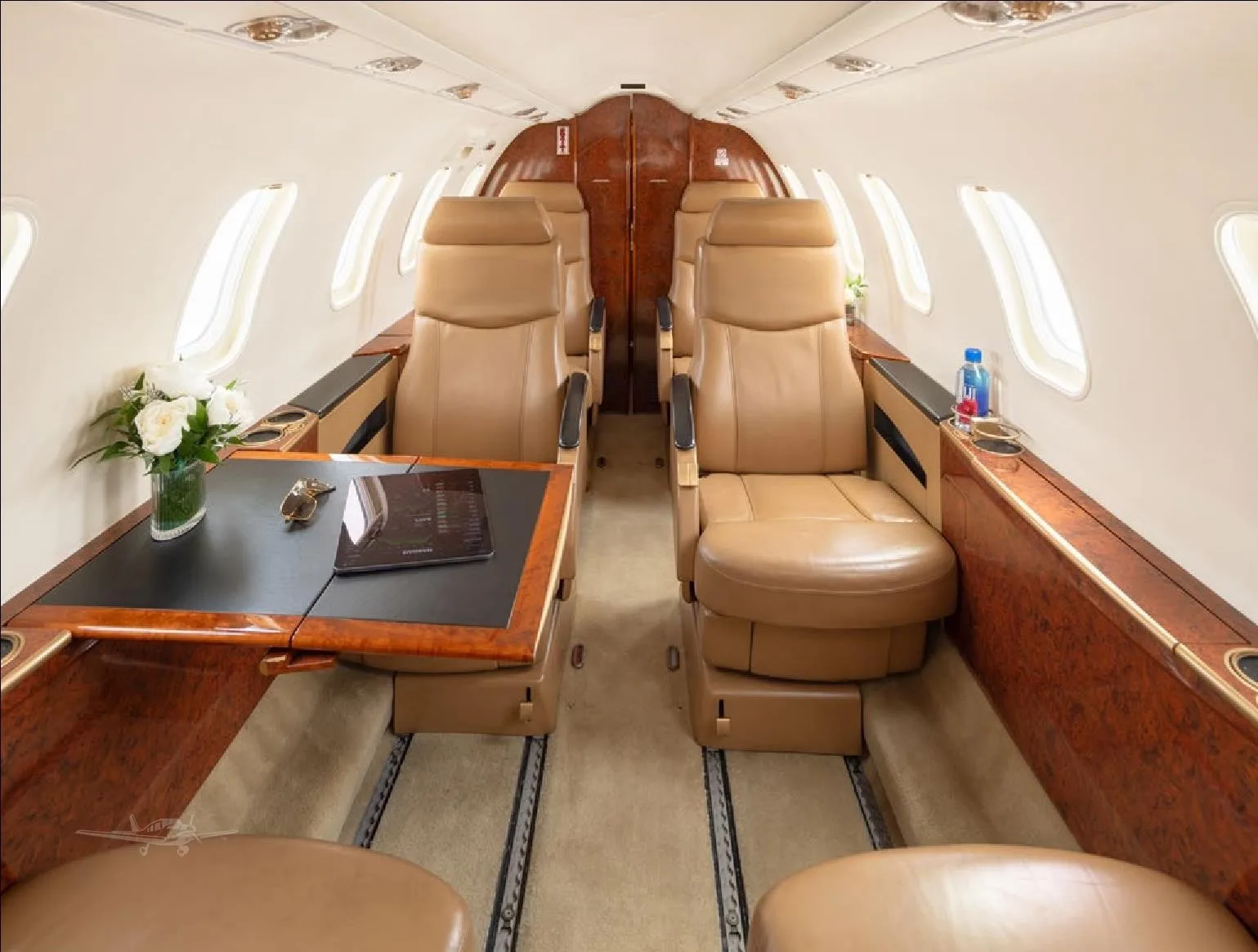 Cabin interior of a 2004 LEARJET 45.