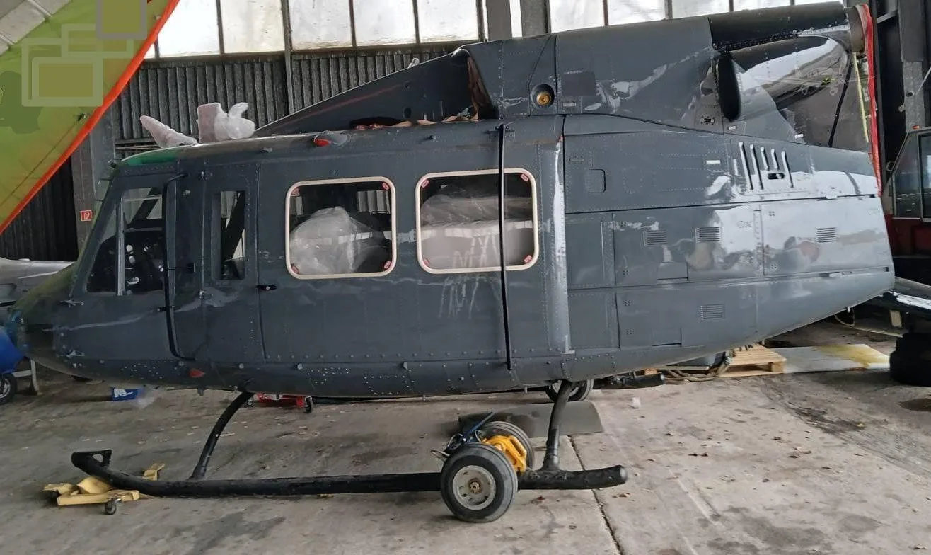 Exterior view of a 1985 BELL 412.