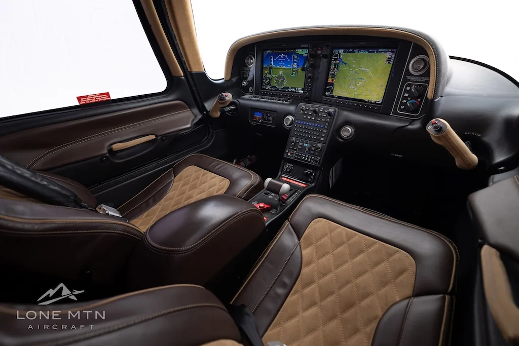 Cabin interior of a 2021 Cirrus SR22T G6 GTS.