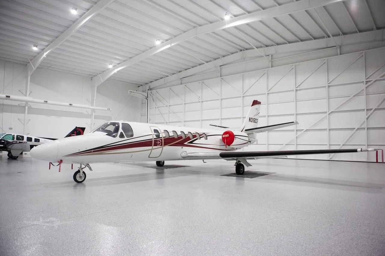 Exterior view of a 1997 CESSNA CITATION V ULTRA, N315CS.