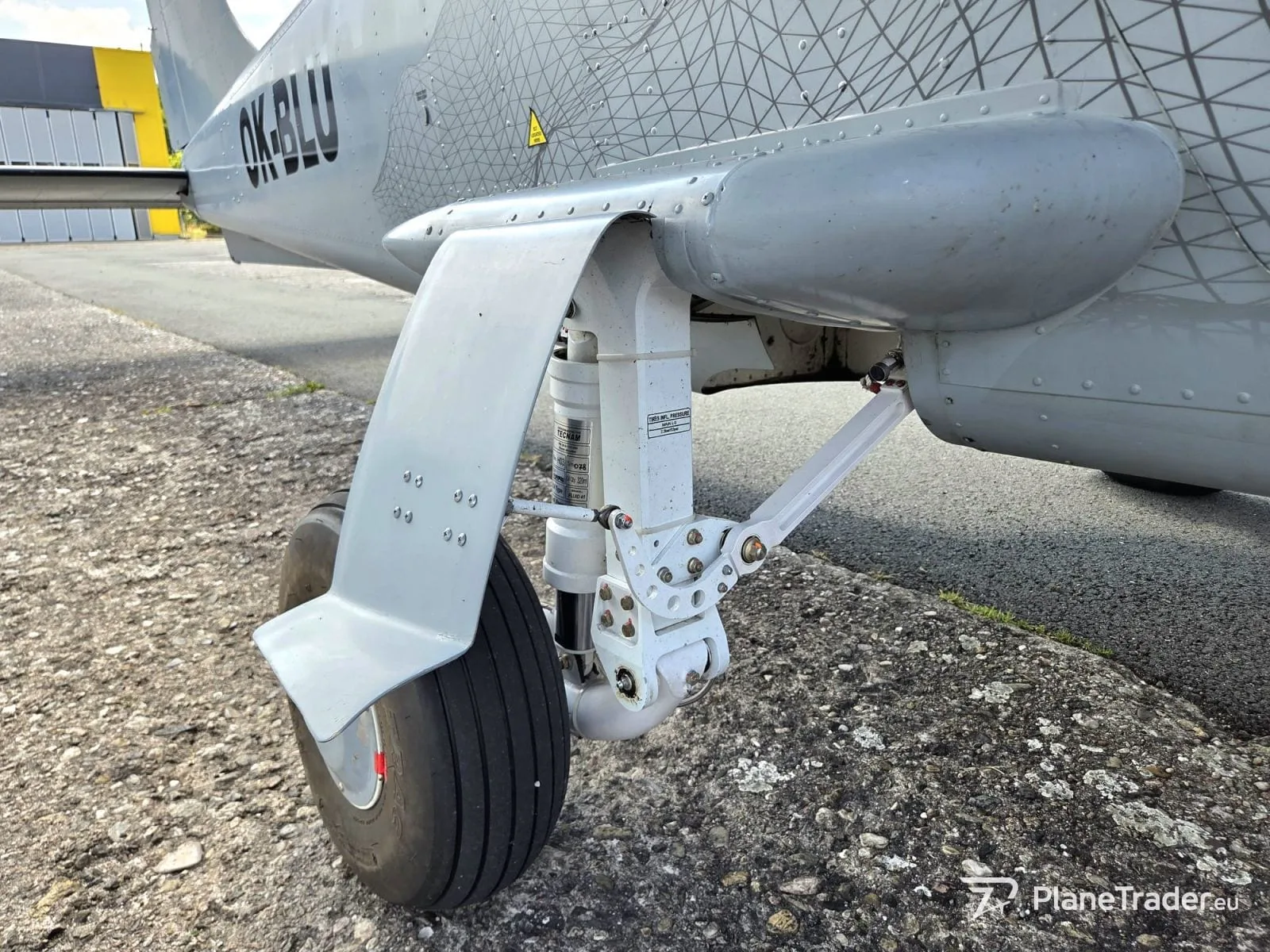 Engine detail of a 2010 Tecnam P2006T Survey.