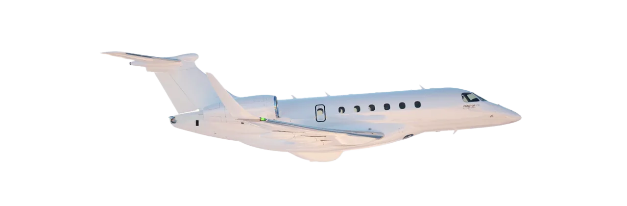 Marketing image of a 2024 Embraer Praetor 600.