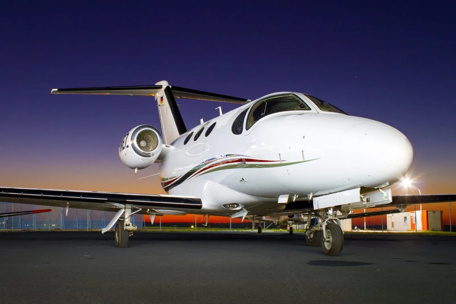 Exterior view of a 2007 Cessna Citation Mustang.
