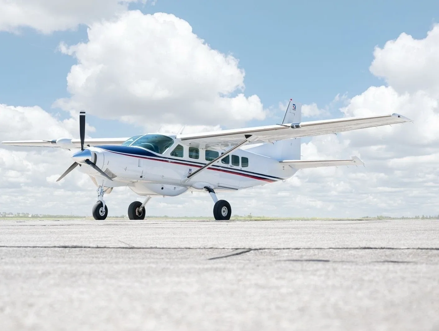 Exterior view of a 2011 Cessna Caravan 208.