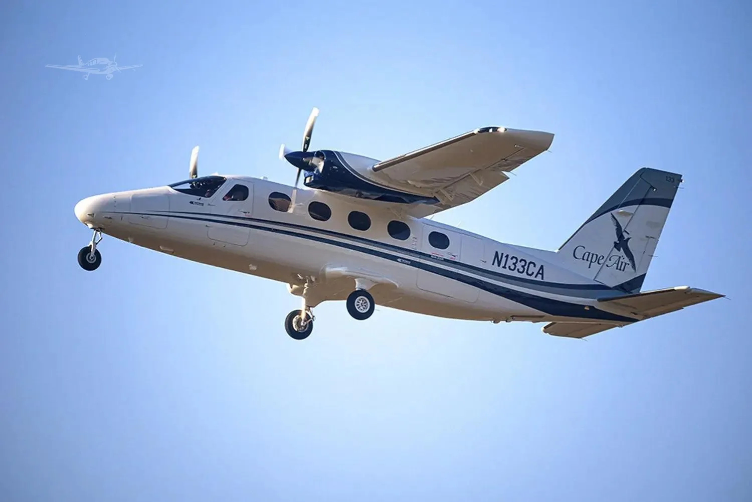 Exterior view of a 2019 TECNAM P2012 TRAVELLER, N133CA.