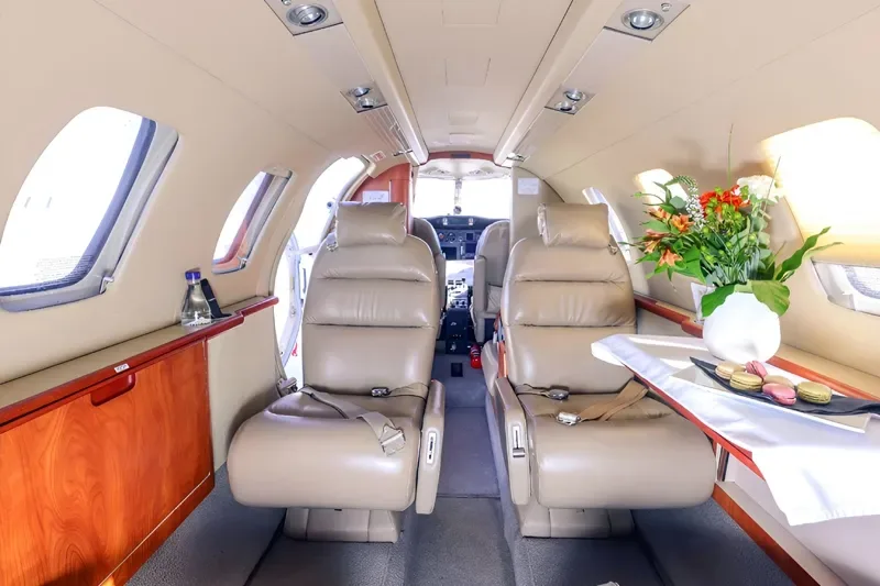 Cabin interior of a 2003 Cessna Citation CJ1.