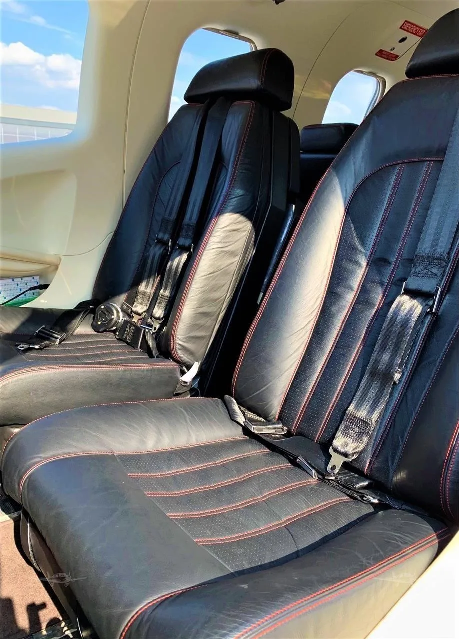 Cabin interior of a 2015 DAHER TBM 900.
