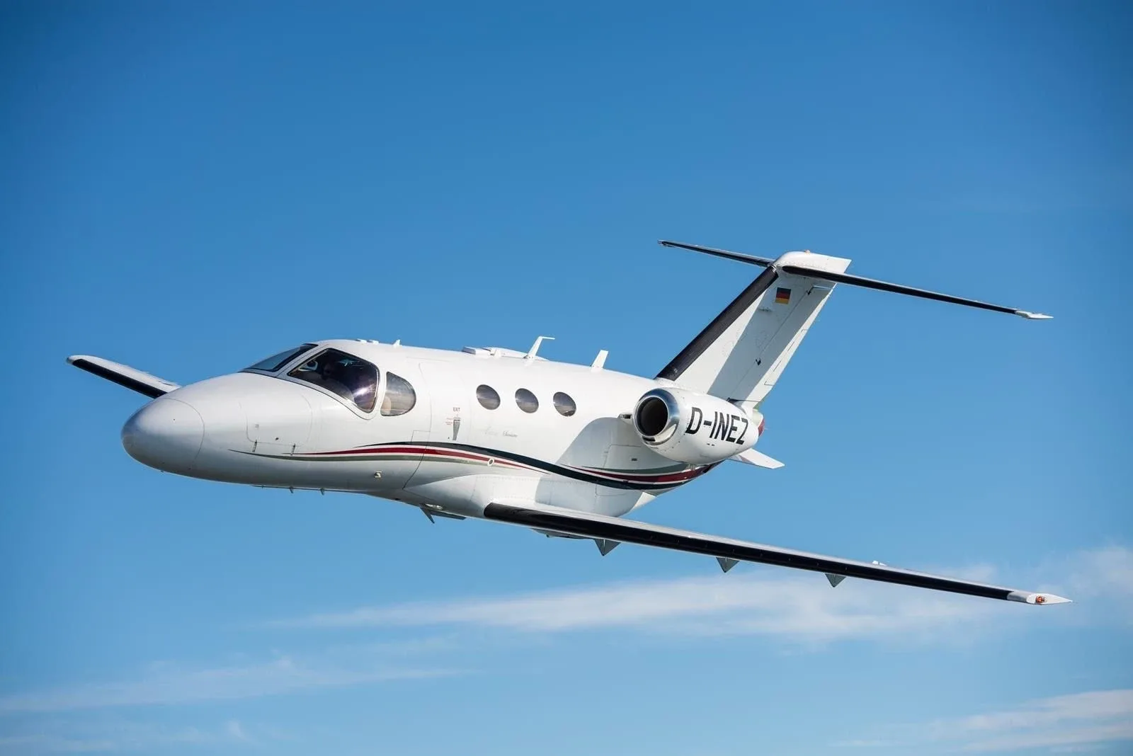 Exterior view of a 2007 Cessna Citation Mustang.