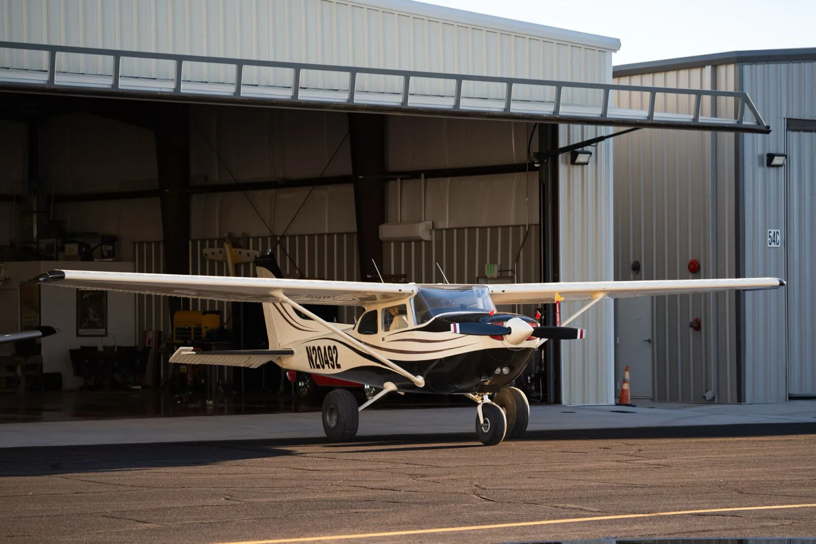 Exterior view of a 1977 Cirrus R172.