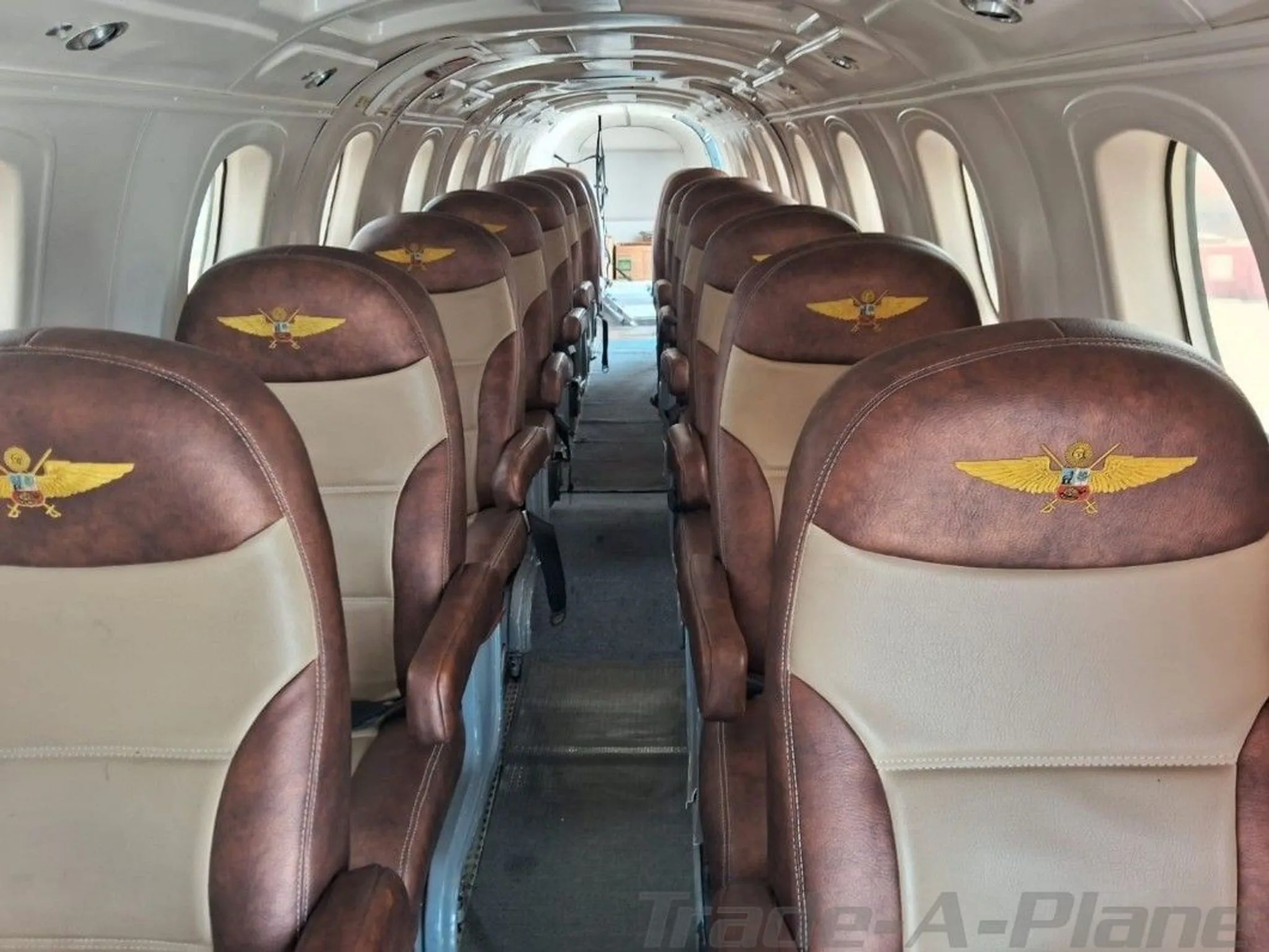 Cabin interior of a CESSNA CARAVAN 208B GRAND.