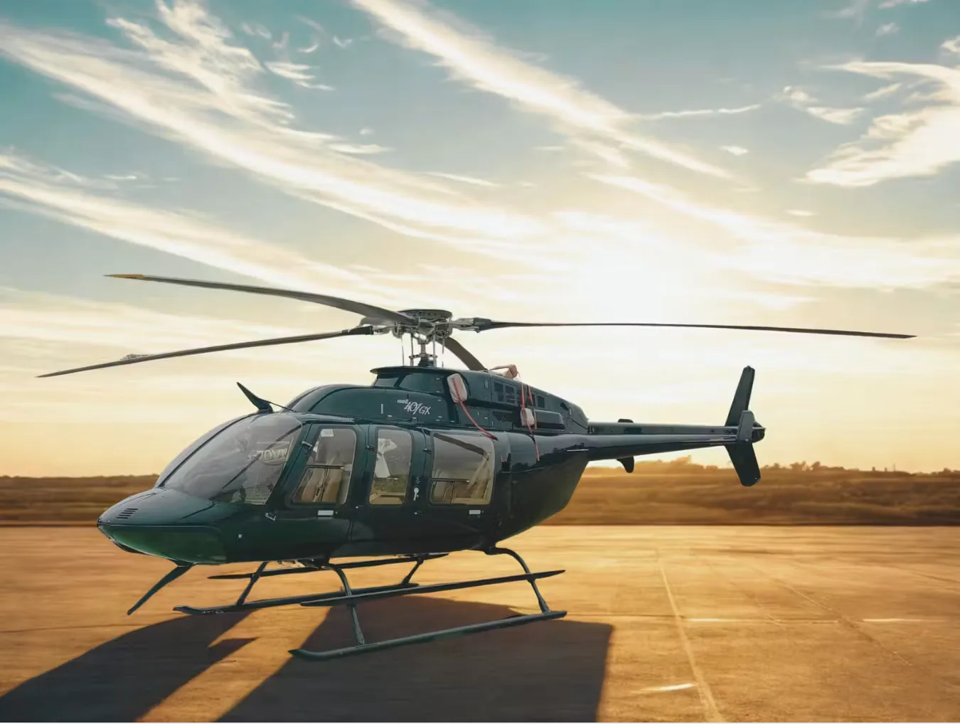 Marketing image of a 2012 Bell 407GX.