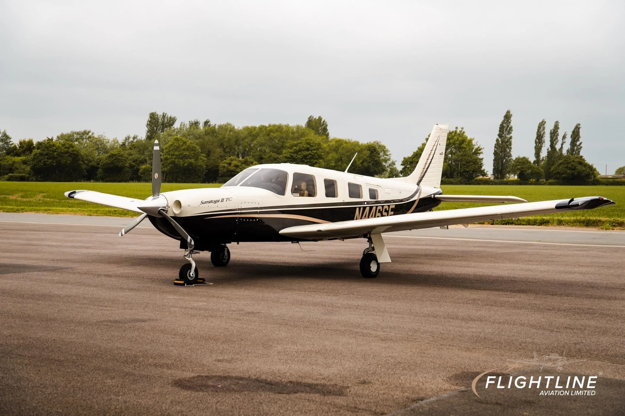 Exterior view of a 2007 PIPER SARATOGA II TC, N446SE.