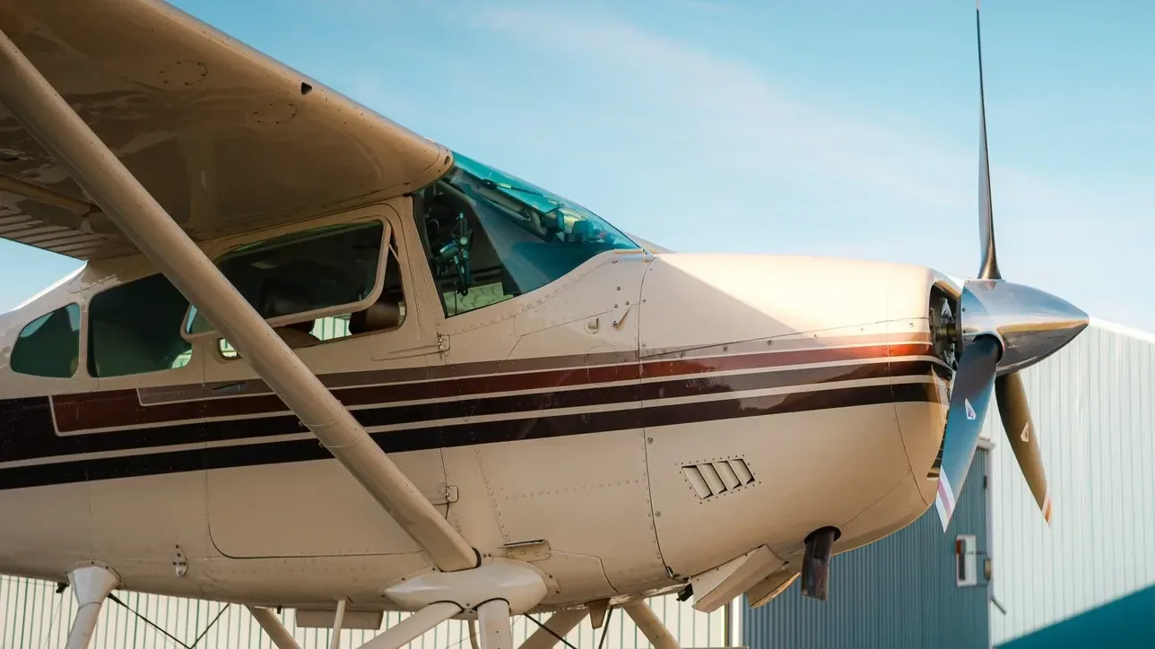 Exterior view of a 1969 Cessna, C-FADR.