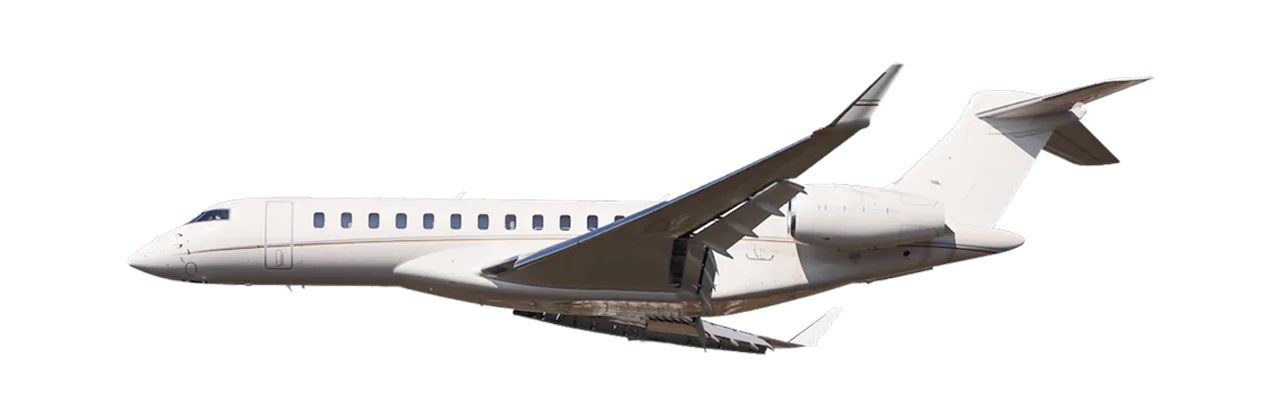 Marketing image of a Bombardier Global 7500.