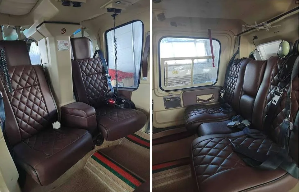 Cabin interior of a 2009 BELL 206L-4.