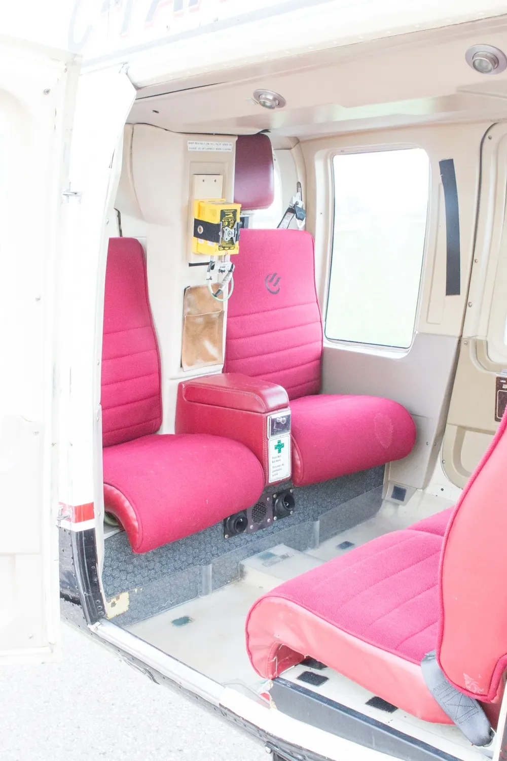 Cabin interior of a 1981 Bell Longranger.