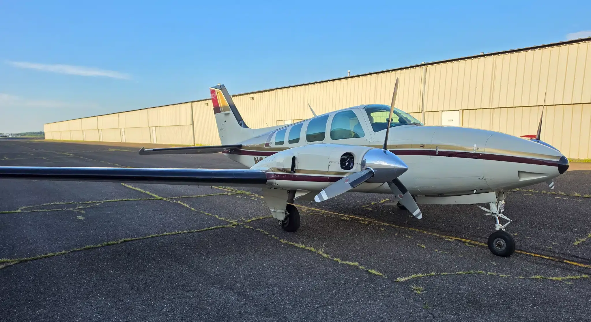 Exterior view of a 1973 Beechcraft F33A Bonanza, N51WA.