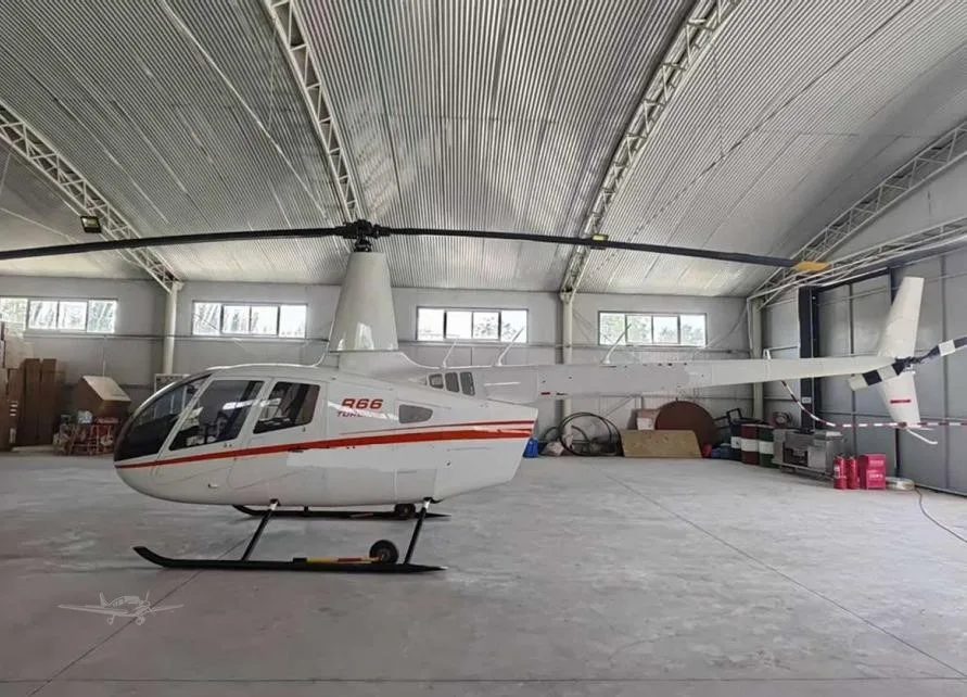 Exterior view of a 2016 ROBINSON R66.