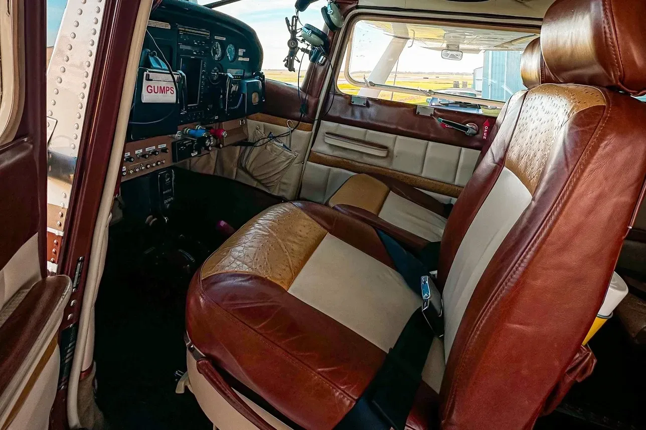 Cabin interior of a 1969 Cessna.