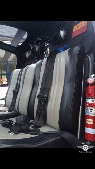 Cabin interior of a 2007 Enstrom 280FX.