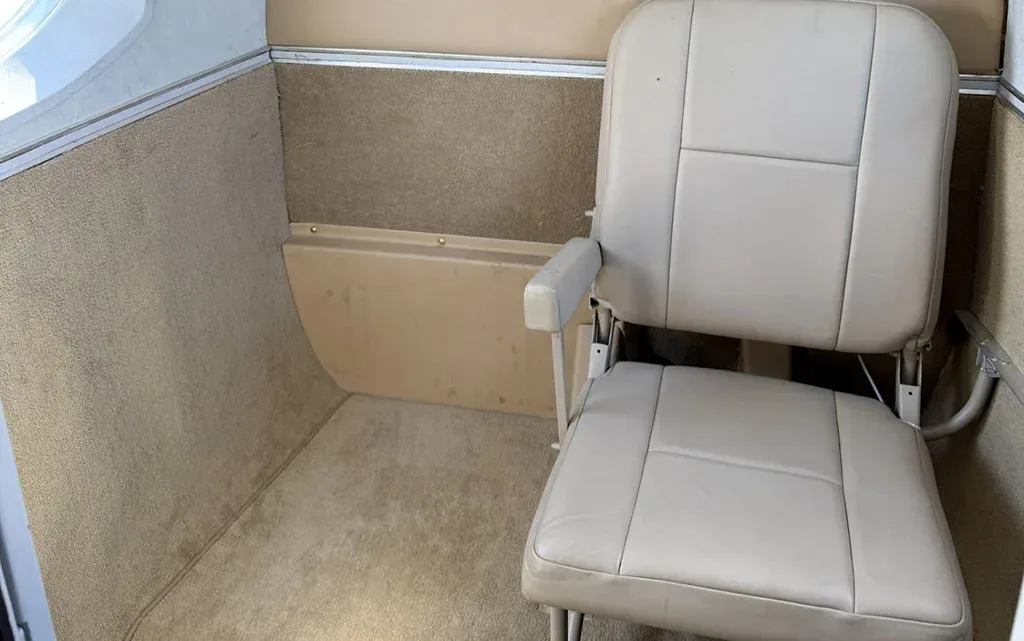 Cabin interior of a 1976 Beechcraft King Air.