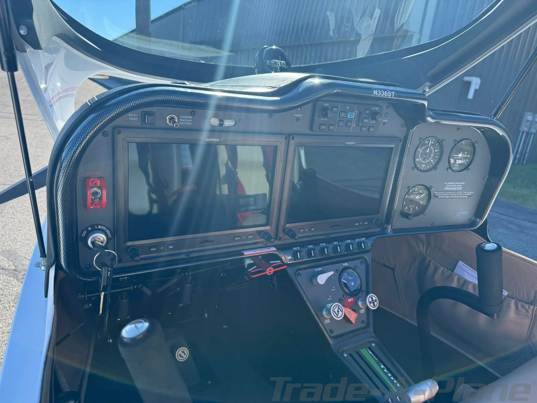 Cockpit and instrument panel of a 2018 TL SPORT AIRCRAFT TL-2000 STING S4.