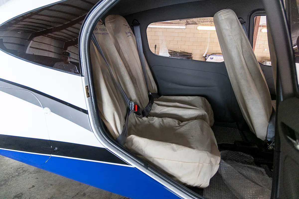 Cabin interior of a 2023 Tecnam P2010.