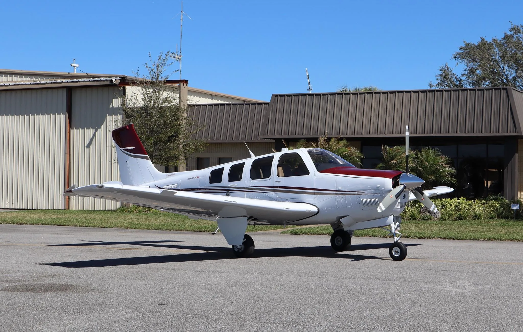 Cockpit and instrument panel of a 2013 BEECHCRAFT G36 BONANZA.