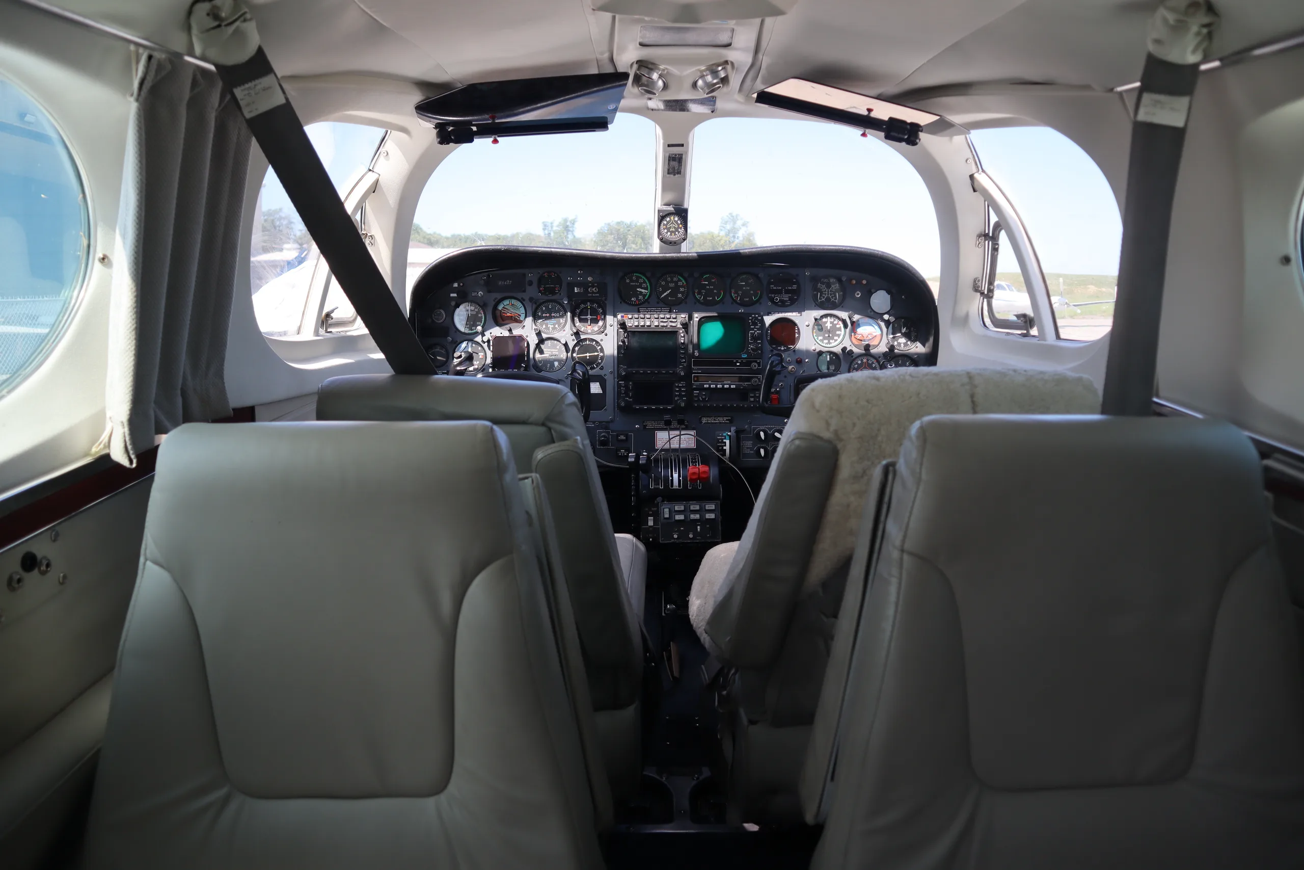 Cabin interior of a 1976 Cessna 340A | TAS Aviation.