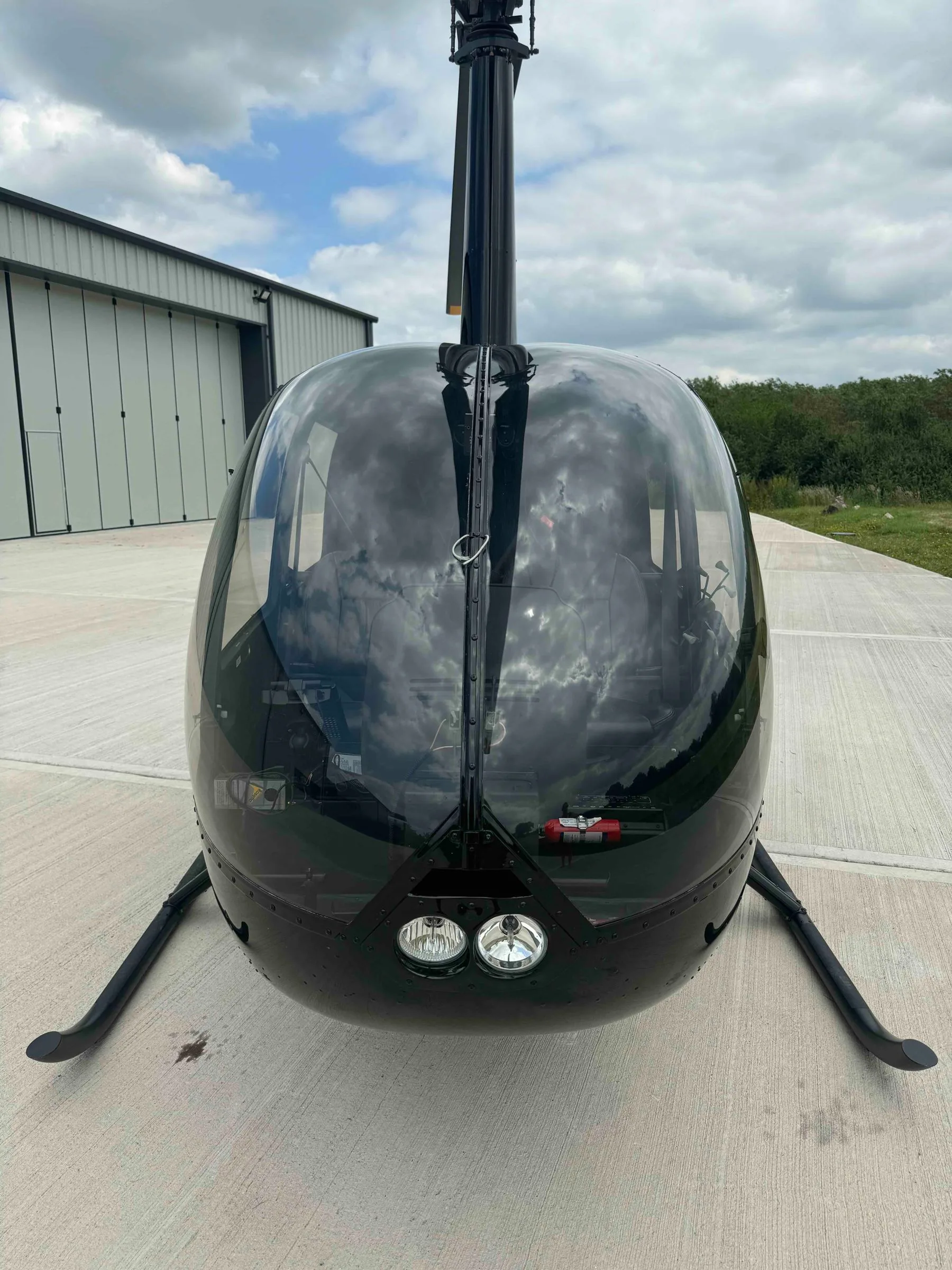 Exterior view of a 2017 Robinson R44 Raven II.