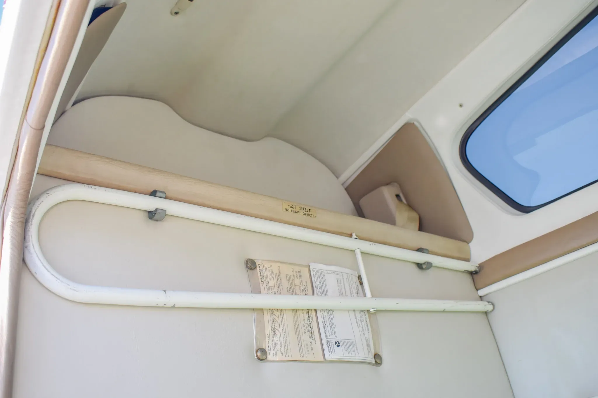 Cabin interior of a 1990 Beechcraft Bonanza.
