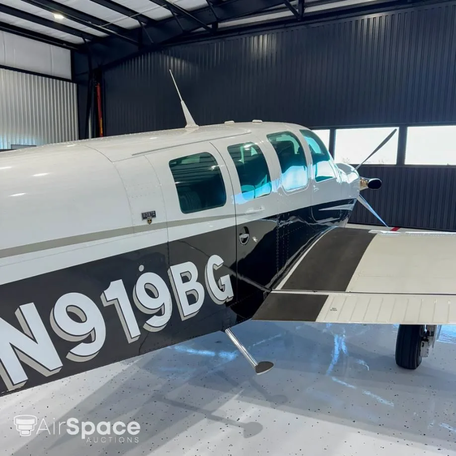 Exterior view of a 1984 Beechcraft B36TC Bonanza.