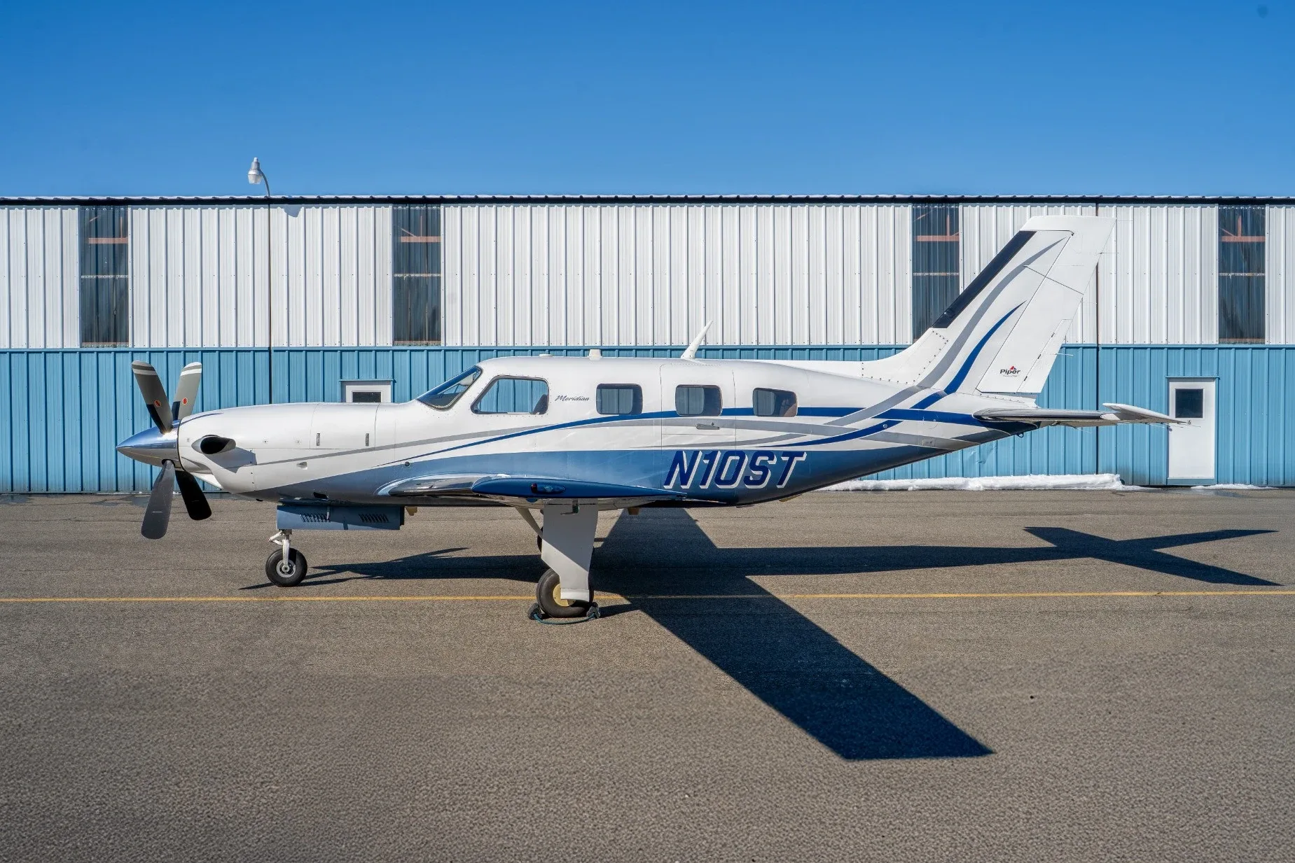 Exterior view of a 2006 Piper Meridian.