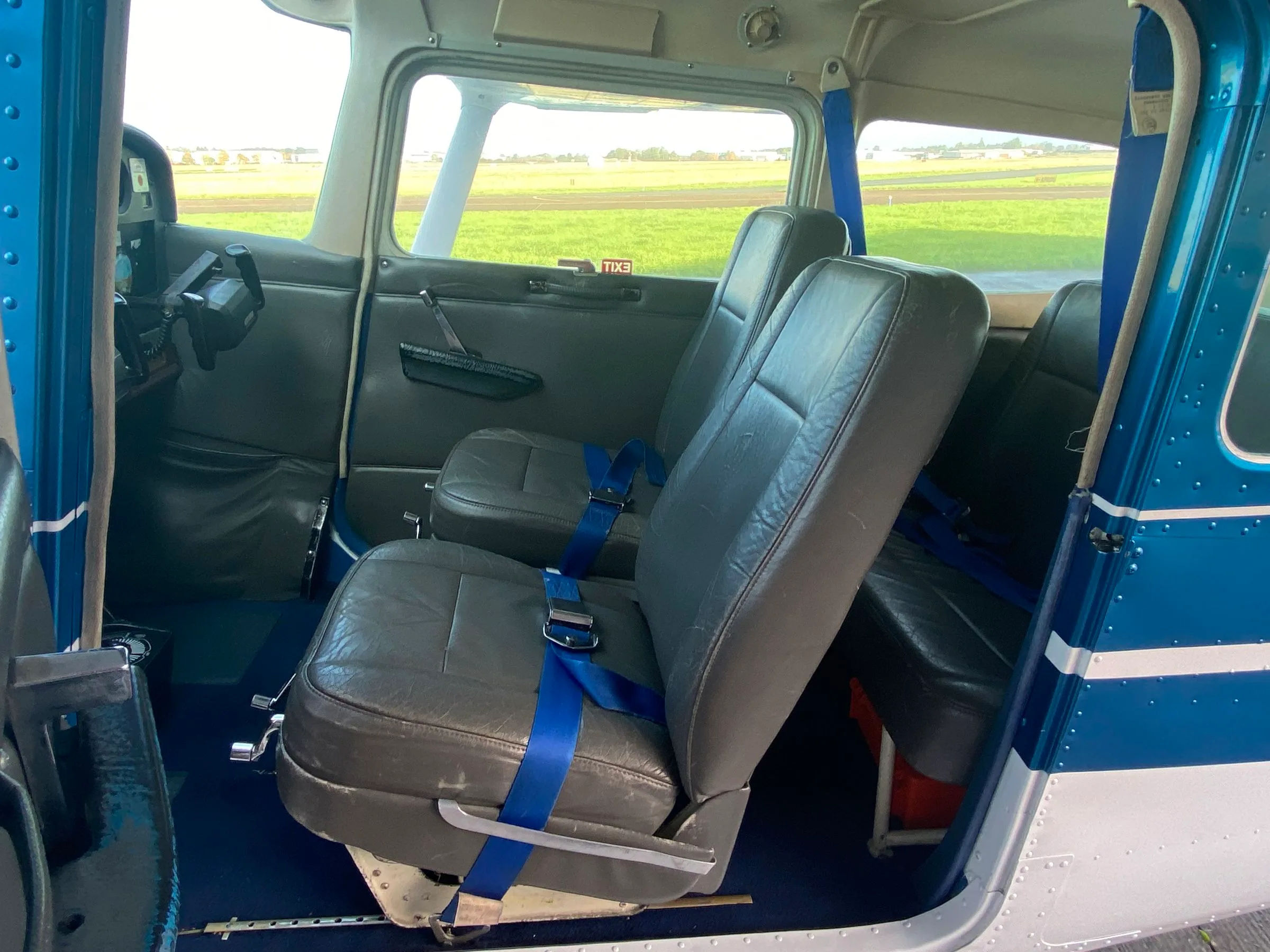 Cabin interior of a 1980 Cessna 172N.