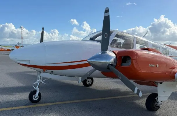 Marketing image of a 1982 Beech Baron 58.