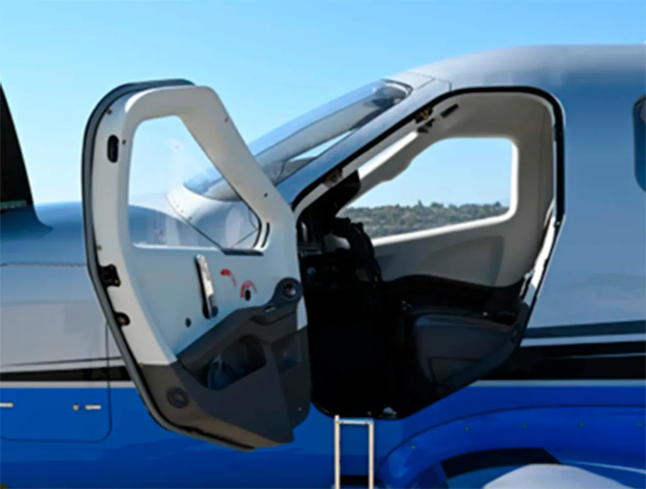 Cockpit and instrument panel of a 2021 Daher TBM 940.
