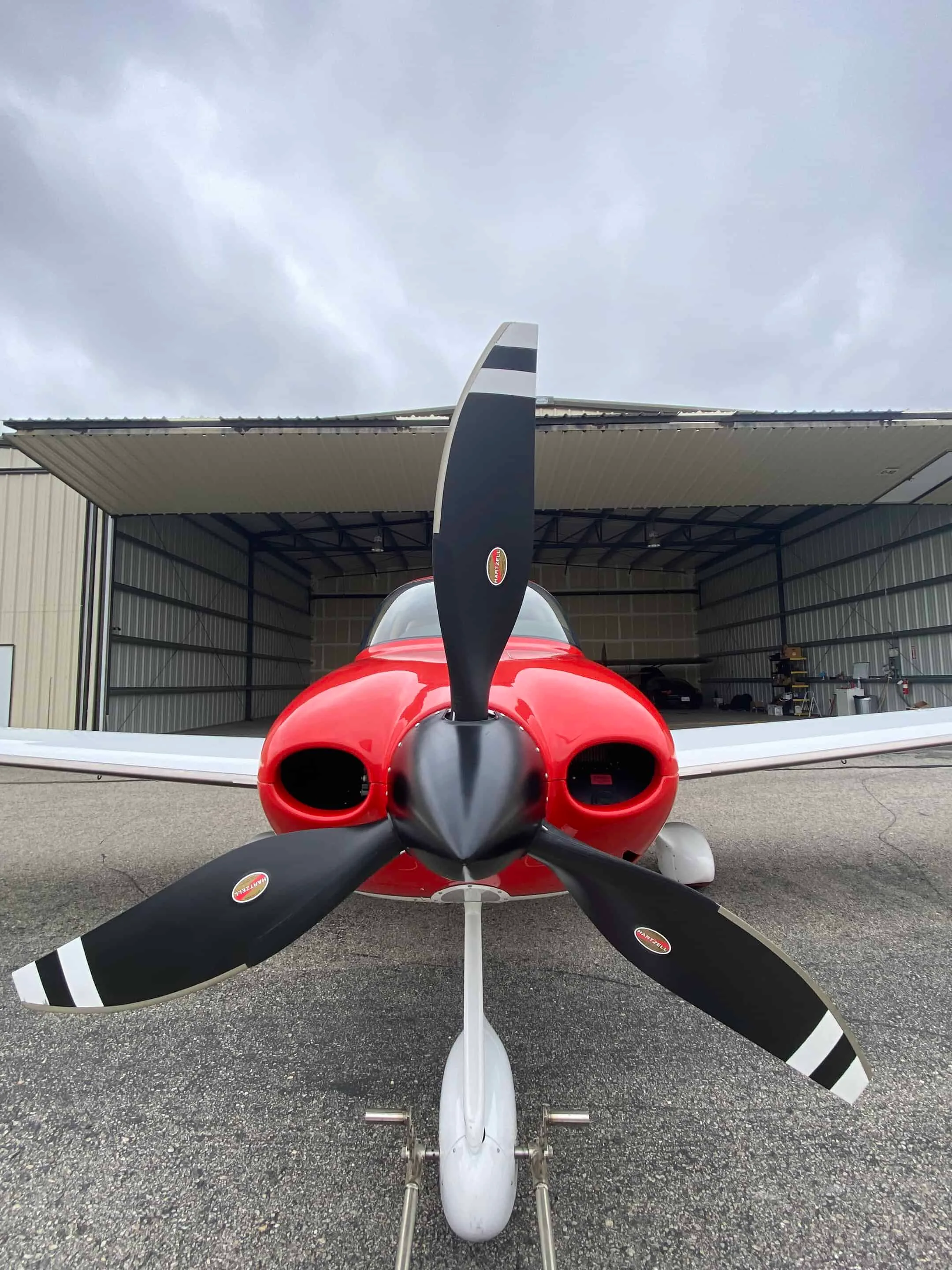 Exterior view of a Cirrus SR22T.
