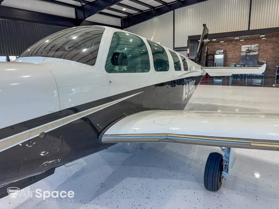 Exterior view of a 1984 Beechcraft B36TC Bonanza.