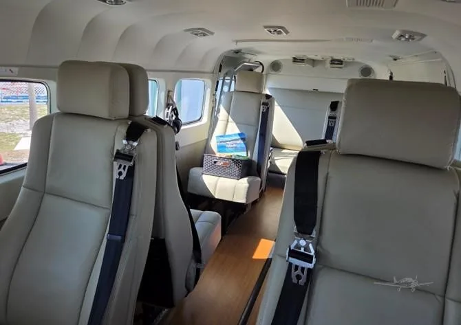 Cabin interior of a 2021 CESSNA CARAVAN 208B GRAND EX AMPHIBIAN.