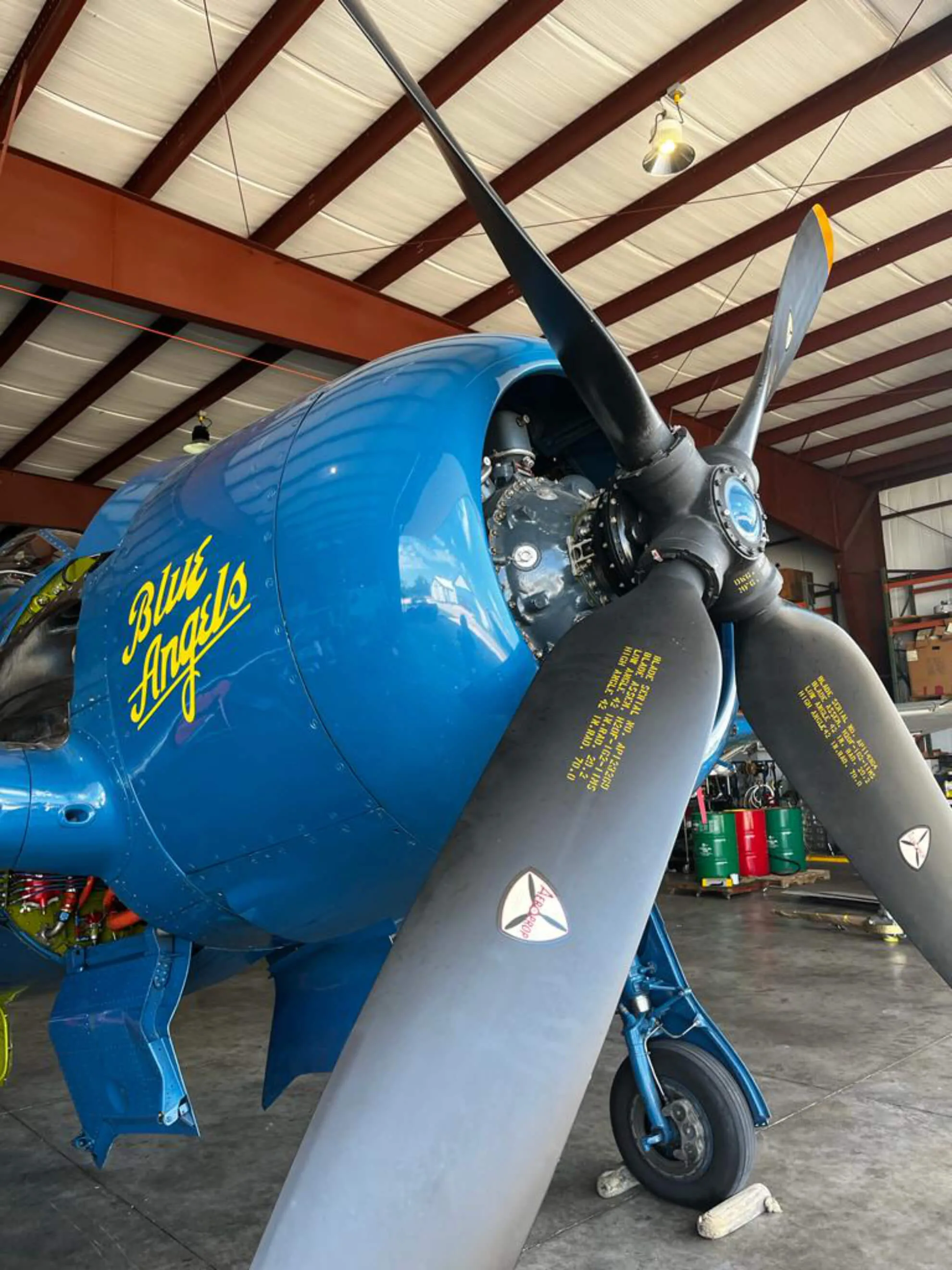 Marketing image of a 1947 Grumman F8F-2 Bearcat.