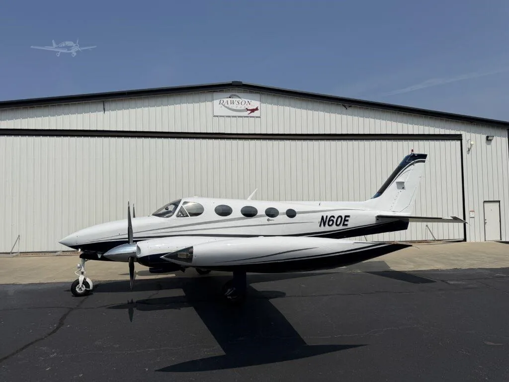 Exterior view of a 1979 CESSNA 340A, N60E.