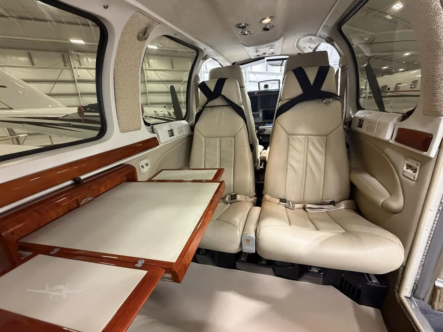 Cabin interior of a 2002 BEECHCRAFT 58 BARON.