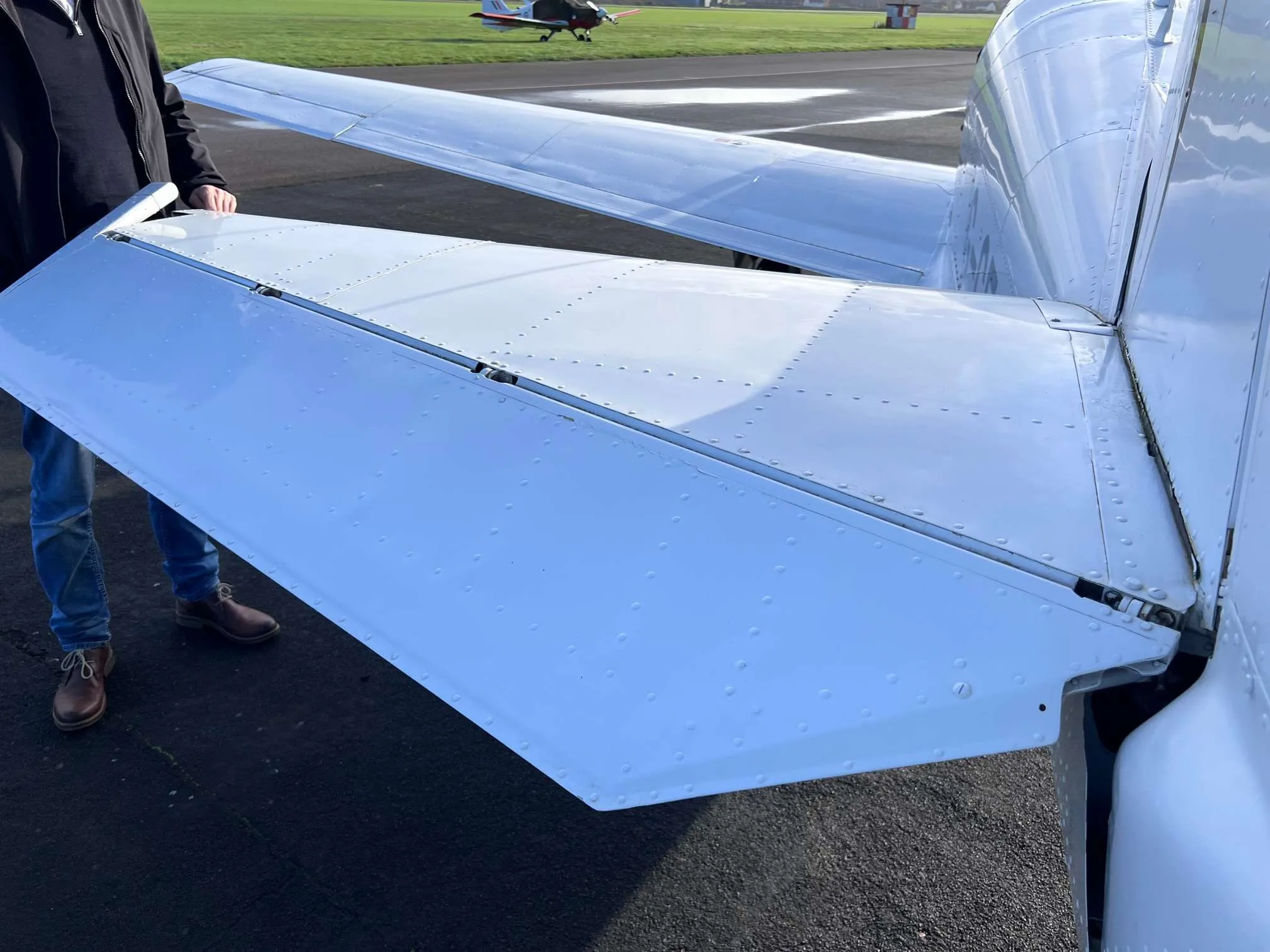 Exterior view of a 1967 Mooney M20F.