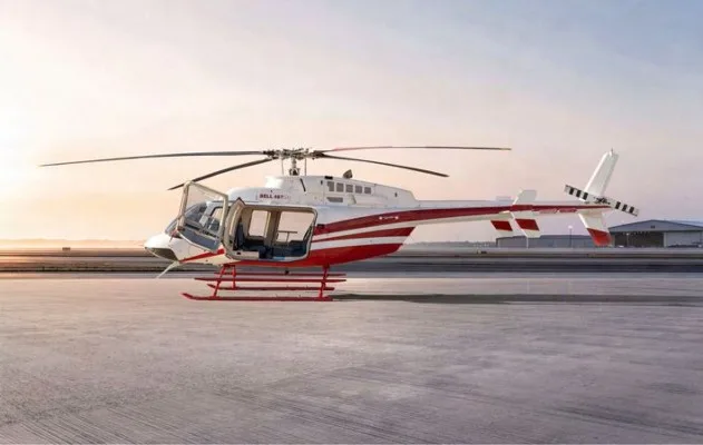 Exterior view of a 2019 Bell 407.