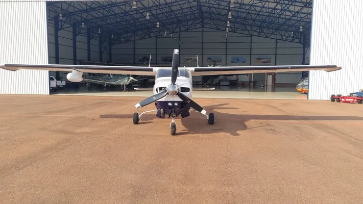 Marketing image of a 1981 Cessna P210N.