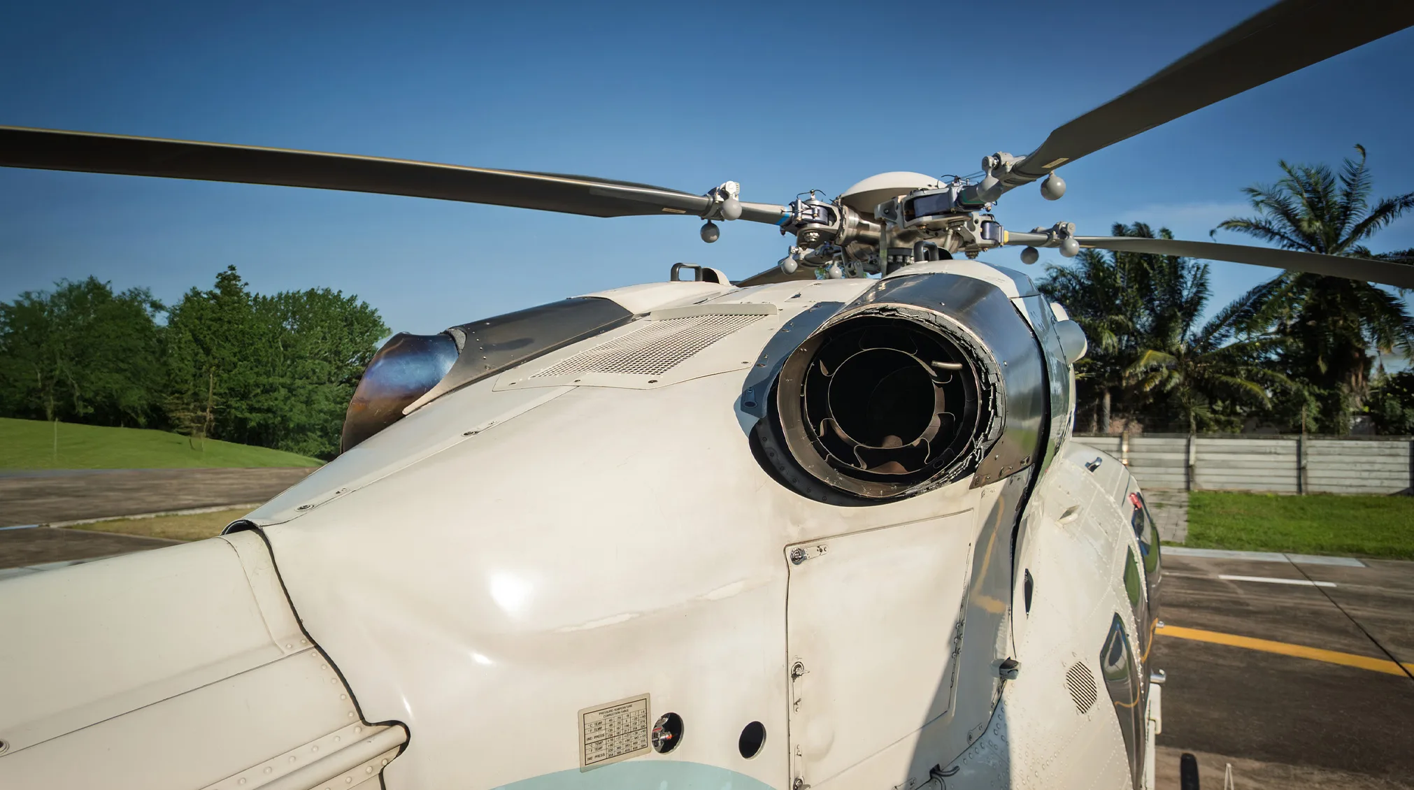 Engine detail of a 2006 Airbus EC145.