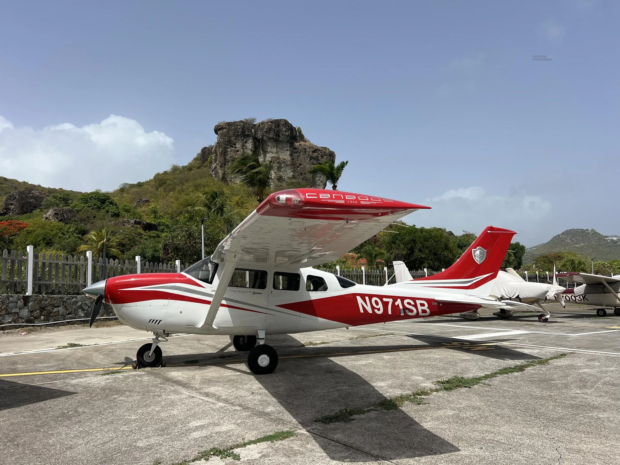Exterior view of a 2024 CESSNA TURBO 206H STATIONAIR HD, N971SB.